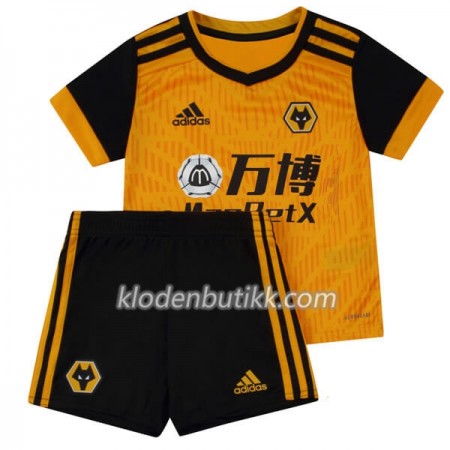 Wolverhampton Wanderers Barn Hjemmedraktsett 2020-2021 Kortermet (+ Korte bukser)